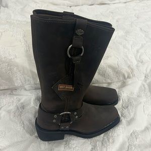 New! Harley Davidson women’s brown Waterproof Harness Boot Moto Size 8